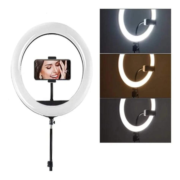 Ring Light 14 36cm Iluminação Profissional Selfie Tripe 2,1m