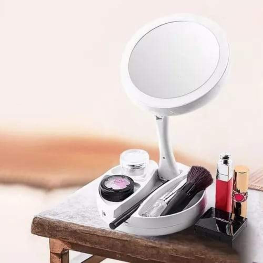 15 Vezes Ampliação Espelhos Maquiagem Lateral Dupla Mesa De Espelho Mesa De  Maquiagem 10x 15x 360 Dobrável Ajustável Para Viagem Rosa De $24,48