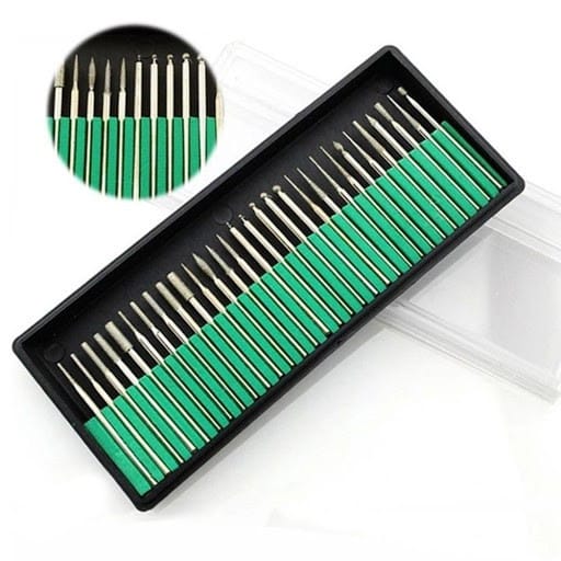 Kit 30 Brocas Diamantadas Lixadeira Unha Drill Fresa Gel - 12 kits